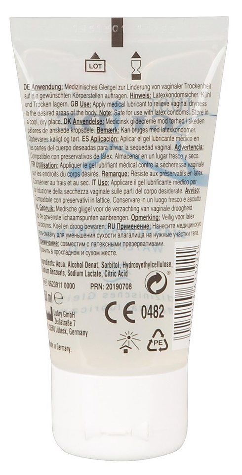 Żel Lubrykant Nawilżający Do Seksu Just Glide Water-Based 50 Ml