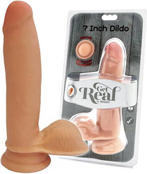 Gruby Żelowy Penis Z Jądrami - Dual Density Dildo 7" 17cm