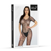 Bodystocking 2069 SoftLine Black – Zmysłowa Bielizna z Kwiatowym Wzorem 
