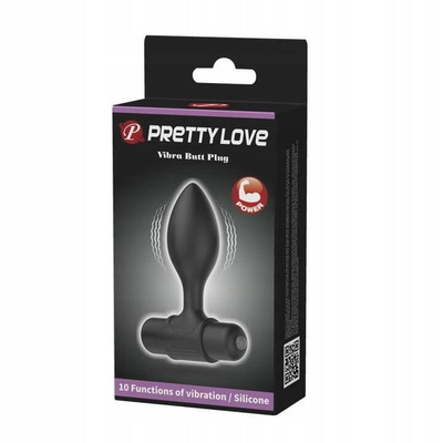 Korek Analny Wibrujący Butt Plug Pretty Love Silikon 10 Funkcji!