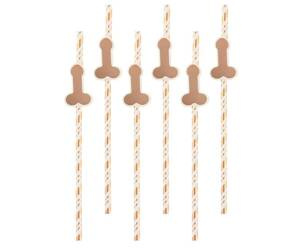 Słomki Peniski Rosegold na Wieczór Panieński – Elegancja i Humor!