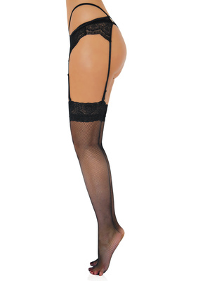 Pończochy kabaretki do pasa z koronką – Sexy Net Lace Top Daring