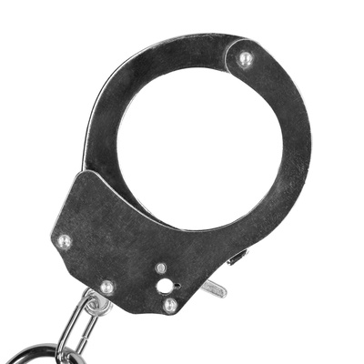 Drążek Rozporowy BDSM z Kajdankami Silver 35,4 cm Ouch! Spreader Bar