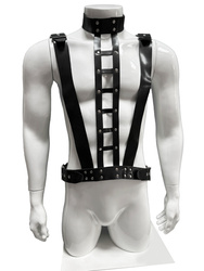 Body męskie "Drabinka" Leder 3002