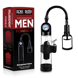 Wibrująca Pompka Erekcyjna z Manometrem dla Panów - Powerpump MASTER Vibrating