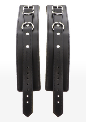  TABOOM Czarne Szerokie Kajdanki na Nadgarstki 17100 – Luksus i Dominacja w Stylu BDSM