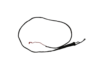 Długi czarny bat BDSM Fetish Twisted Whip 225 cm – Fetish Boss Series