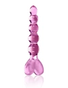 Kuleczkowe Szklane Dildo w Pięknym Różowym Kolorze Icicles No. 43