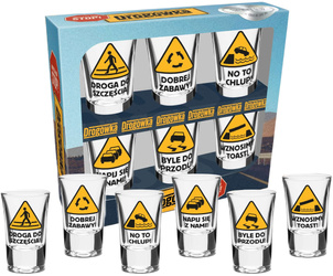 Kieliszki „Drogówka” – Zestaw Imprezowy z Policyjnym Humorem