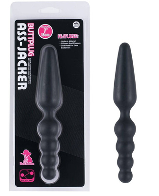 Ass Jacker – Dwustronna Zatyczka Analna/Waginalna, Kulki i Stożek