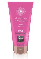 Shiatsu Żel poślizgowy o smaku malinowym - Love Lubricant Raspberry 75 ml