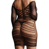 Bodystockingowa sukienka z długim rękawem i zmysłowym tyłem Le Désir 17