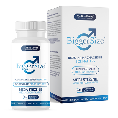 BiggerSize – Kapsułki na Powiększenie i Pogrubienie Penisa SUPER 60 caps