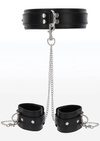 Obroża i Kajdanki Na Nadgarstki BDSM Do Ostrego Seksu TABOOM 17104 Zestaw Bondage Skóra Wegańska