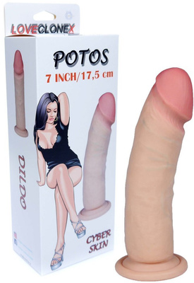 Dildo Penis z Cyber Skóry - LoveClonex Potos 7"