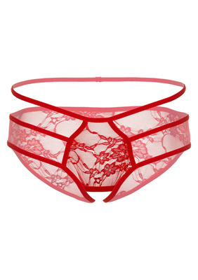 Czerwone majtki z otwartym krokiem Jade – Daring Intimates