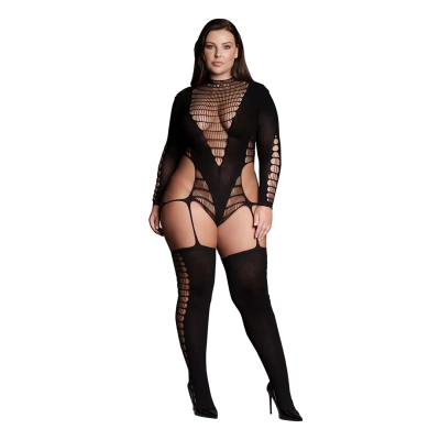 Zmysłowy Bodystocking z Dekoltem i Efektem Push-Up 10 Le Désir Kalyke