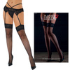 Pończochy kabaretki do pasa z koronką – Sexy Net Lace Top Daring