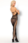 Ilean LivCo Corsetti – Bodystocking z otwartym krokiem i diamencikami