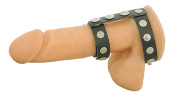 Nakładka na penisa z nitami Leder 7017