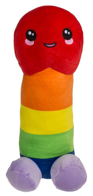 Rainbow Pluszowy Mały Penisek Do Ściskania 30 cm – Uroczy i Zabawny Prezent