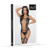 Bodystocking 2075 SoftLine Black Zmysłowa Bielizna z Efektownym Sznurowaniem