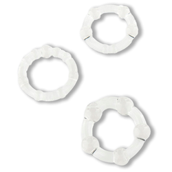 Zestaw Trzech Żelowych Ringów Erekcyjnych Stay Hard Clear