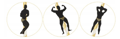 Słomki z Tancerzami – Różowe Złoto, Gadżet na Wieczór Panieński 6 szt.