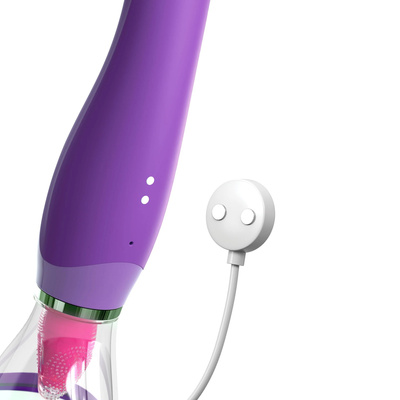 Wibrator - stymulator 4w1 lila - Fantasy for Her Ultimate Pleasure Purple