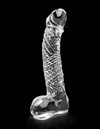 Szklane Dildo Penis ze Spiralą - Icicles No 61 Pipedream