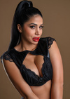 Komplet bielizny Wetlook z koronkowymi ramiączkami – Sexy Bra Set Daring