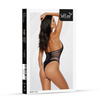Body Siatkowe od SoftLine 1016  zmysłowy dekolt Erotic Body Black