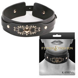 Ekskluzywna Obroża BDSM Katrina Szeroka 3.5cm Regulowana Luksus!