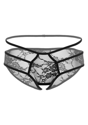 Czarne majtki z otwartym krokiem Jade – Daring Intimates