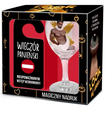 Zestaw na Wieczór Panieński Look at Me – Kieliszek Termoczuły z Zawieszką