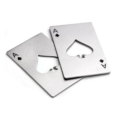 Otwieracz do Piwa Karta AS PIK Poker – Metalowy, Do Portfela, Idealny Gadżet!