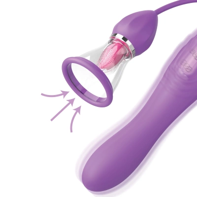 Wibrator 4-w-1 z podwójną stymulacją - Her Ultimate Pleasure Pro Max