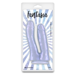 Podwójne dildo NS Novelties Fantasia Double Trouble 17,4 cm (Fioletowy)