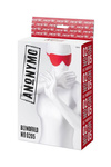 Czerwona Maseczka Z Ekoskóry - Anonymo Blindfold No 0205