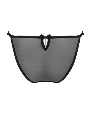 Figi Ivannes Obsessive – Czarne Koronkowe z Kokardką