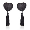 Nasutniki Heart Nipples Tassels Black – Zaskocz Go w Sypialni!