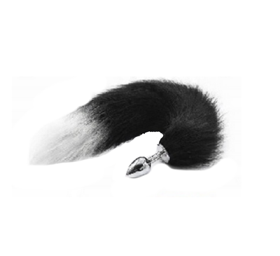 Korek Analny z Puszystym Ogonem Ripple Small – TPE falisty kształt, 7,5 cm