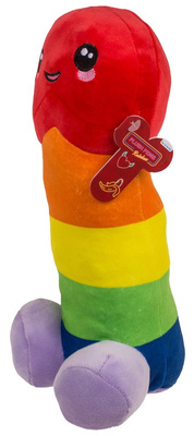 Rainbow Pluszowy Mały Penisek Do Ściskania 30 cm – Uroczy i Zabawny Prezent