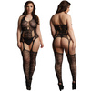 Bodystocking siateczkowy Le Désir - Zmysłowy czarny Sexy bodystocking 14