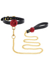 Obroża i Smycz BDSM Wild Roses Collar & Leash Taboom 17443
