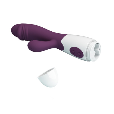 Pretty Love Snappy Purple – Wibrator Silikonowy z Stymulatorem Łechtaczki