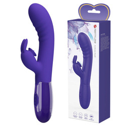 Wibrator Rabbit Cerberus Purple USB Silikon G-Spot Łechtaczka!
