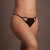 Minimalistyczne stringi, czarne Julie - Elastic Mesh Thong Le Désir 11