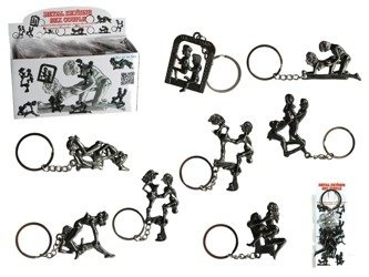 Metalowy Brelok do Kluczy z Sex Pozycjami