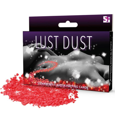 Strzelający Pyłek do Seksu Oralnego 40 g - Lust Dust Strawberry Flavour Popping Candy
